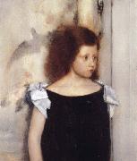 Fernand Khnopff Portrait of Gabrielle Braun oil on canvas